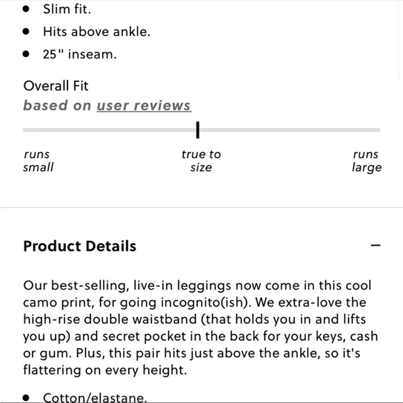 J.Crew green camo high rise 7/8 leggings - Picture 8 of 8